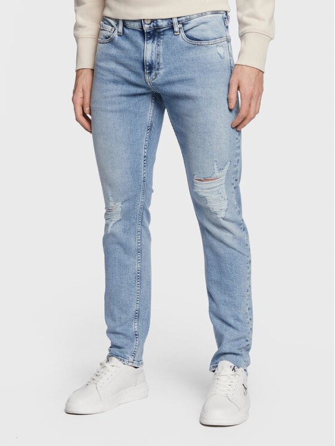 Calvin Klein Jeans Jeansy J30J322808 Niebieski Slim Fit