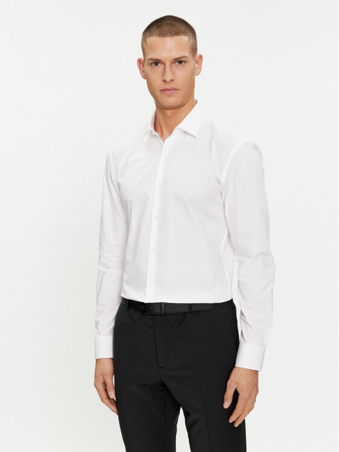 Hugo Koszula Koey 50513932 Biały Slim Fit