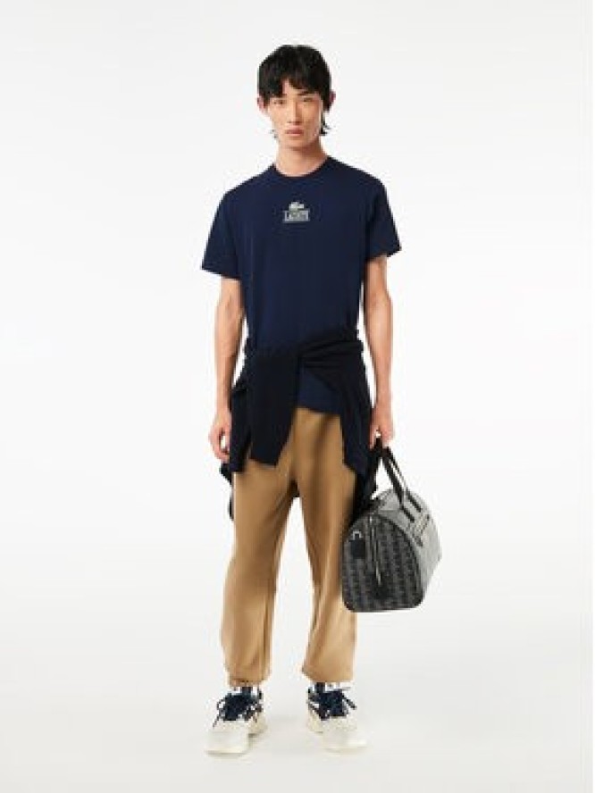 Lacoste T-Shirt TH1147 Granatowy Regular Fit