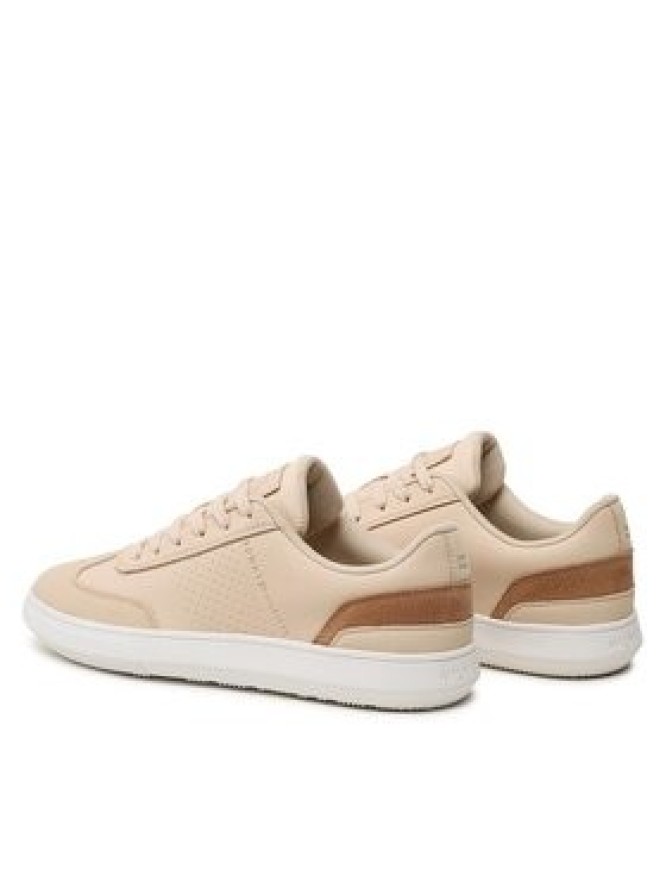 Tommy Hilfiger Sneakersy Corporate Seasonal Cup Leather FM0FM04491 Beżowy