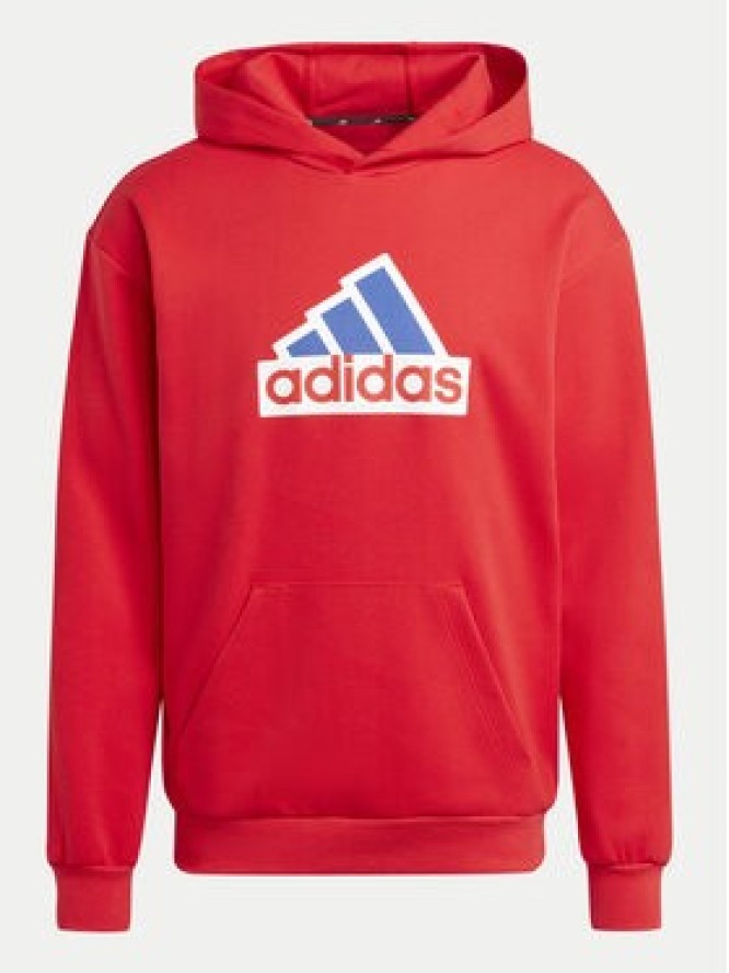 adidas Bluza Future Icons Badge of Sport IS8338 Czerwony Regular Fit