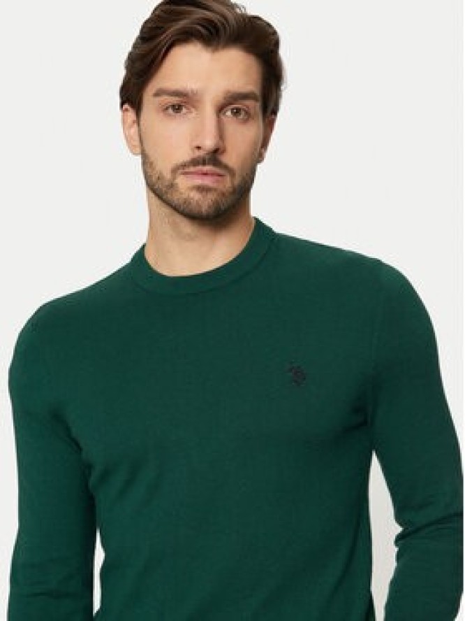 U.S. Polo Assn. Sweter MUP2961 Zielony Regular Fit