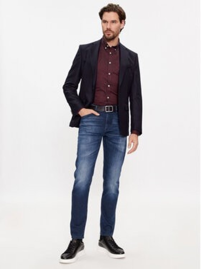 Boss Jeansy Taber 50501066 Granatowy Tapered Fit