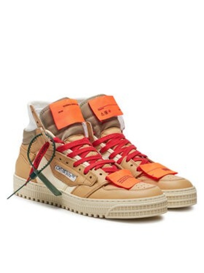 Off-White Sneakersy OMIA065S22LEA0030461 Brązowy