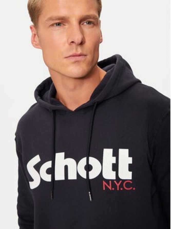 SCHOTT N.Y.C. Bluza SWHOOD Granatowy Regular Fit