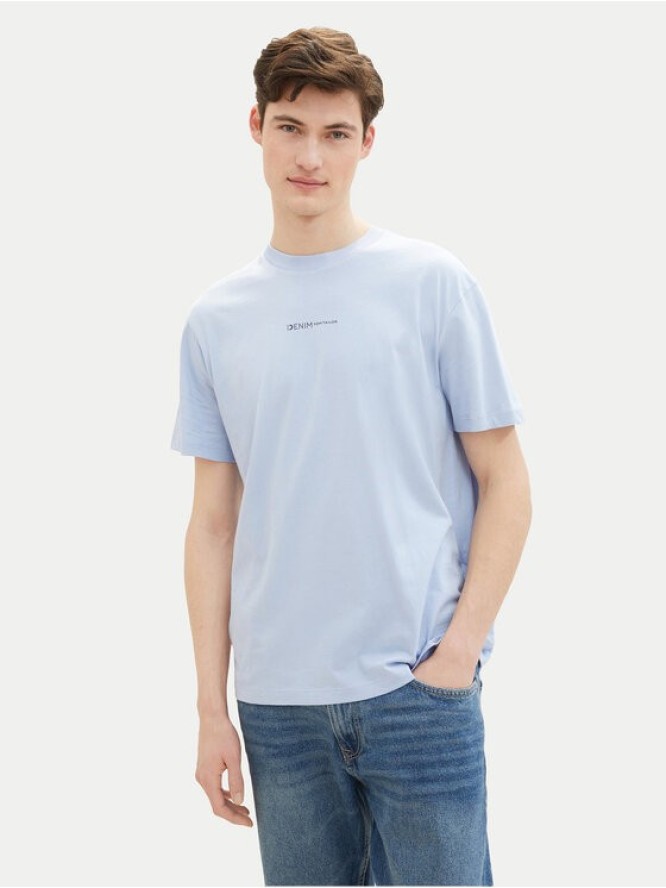 Tom Tailor Denim T-Shirt 1040880 Błękitny Relaxed Fit