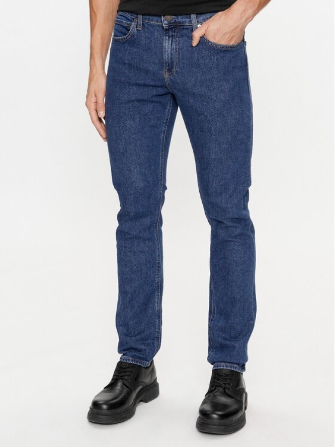 Calvin Klein Jeansy K10K110708 Niebieski Slim Fit