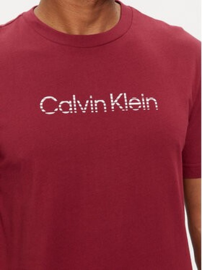 Calvin Klein T-Shirt Degrade Logo K10K112501 Czerwony Regular Fit