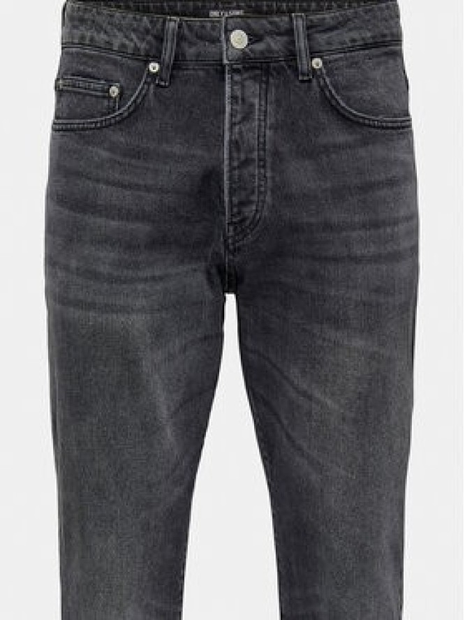 Only & Sons Jeansy Yoke 22027850 Czarny Tapered Fit