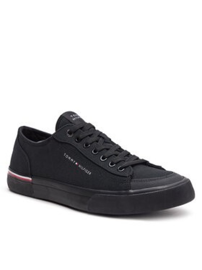 Tommy Hilfiger Tenisówki Corporate Vulc Canvas FM0FM04954 Czarny