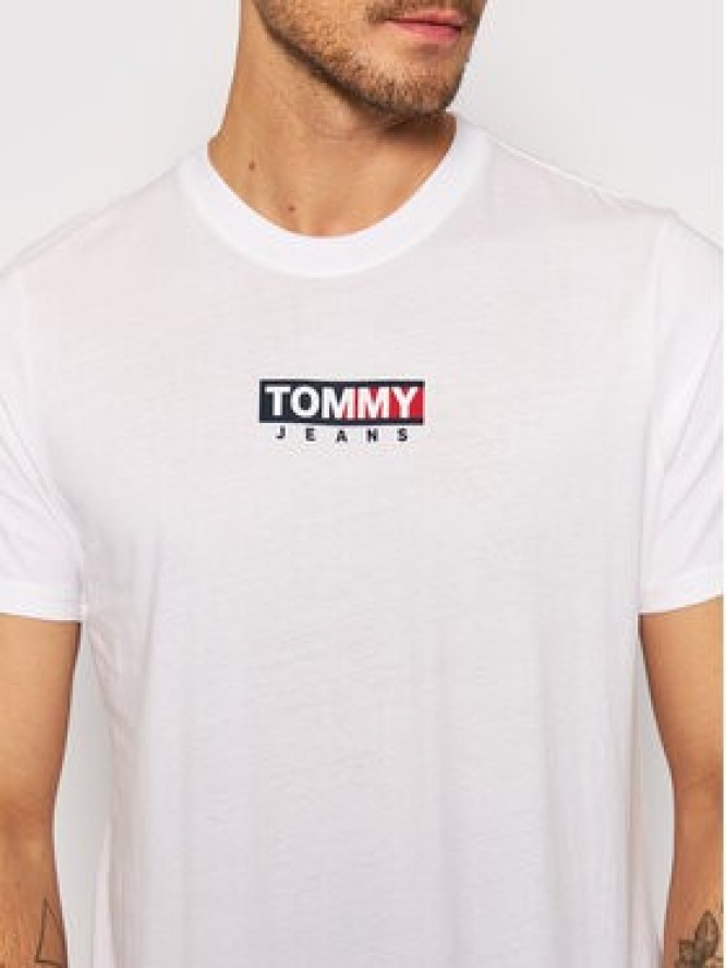 Tommy Jeans T-Shirt Tjm Entry Print DM0DM11601 Biały Relaxed Fit