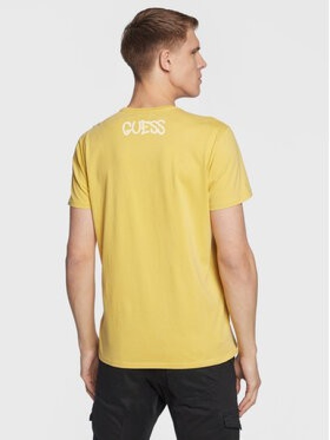 Guess T-Shirt Queen M3RI1U KBDL0 Żółty Regular Fit