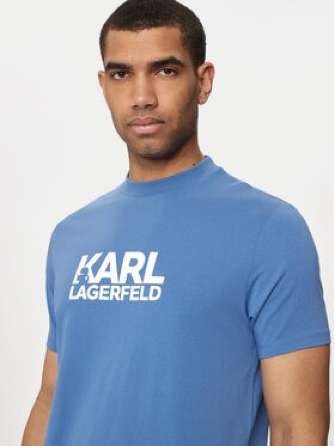 KARL LAGERFELD T-Shirt 755087 Niebieski Regular Fit