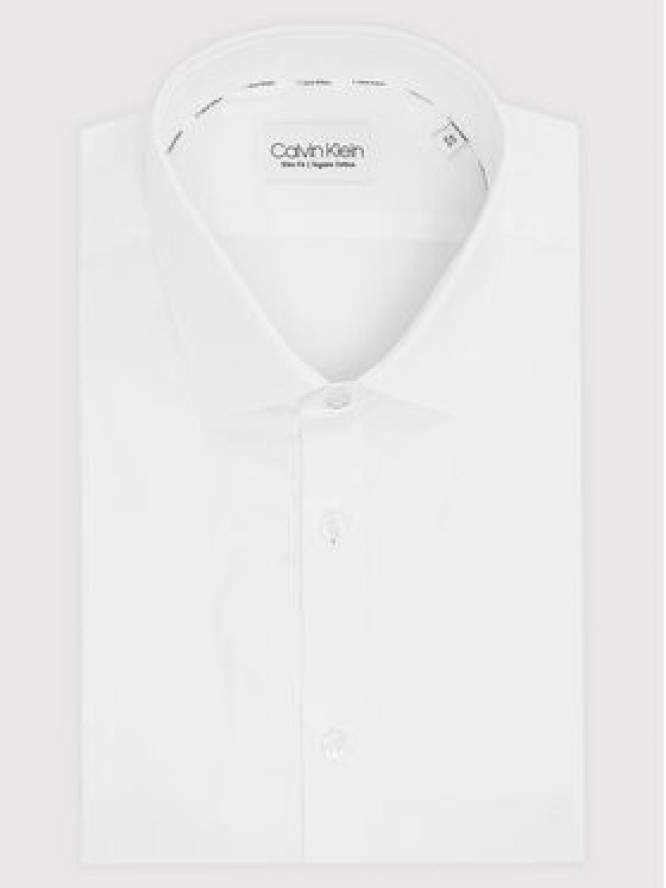 Calvin Klein Koszula K10K108229 Biały Slim Fit