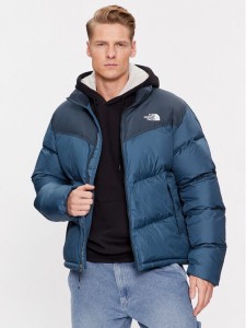 The North Face Kurtka puchowa Saikuru NF0A853I Granatowy Regular Fit