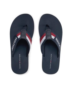 Tommy Hilfiger Japonki Corporate Monotype Beach Sandal FM0FM04913 Niebieski