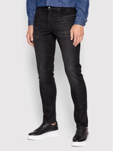 7 For All Mankind Jeansy Slimmy Tapered JSMXB820LK Czarny Slim Fit