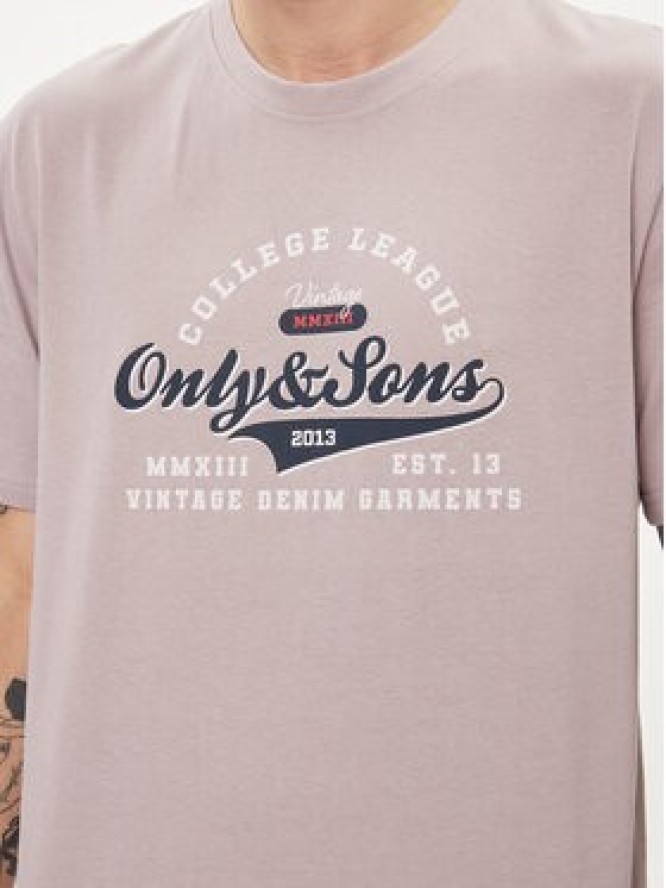 Only & Sons T-Shirt Lenny 22028593 Fioletowy Regular Fit