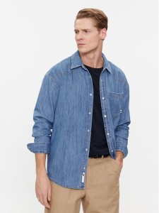 Tommy Jeans Koszula jeansowa Western DM0DM18330 Niebieski Relaxed Fit