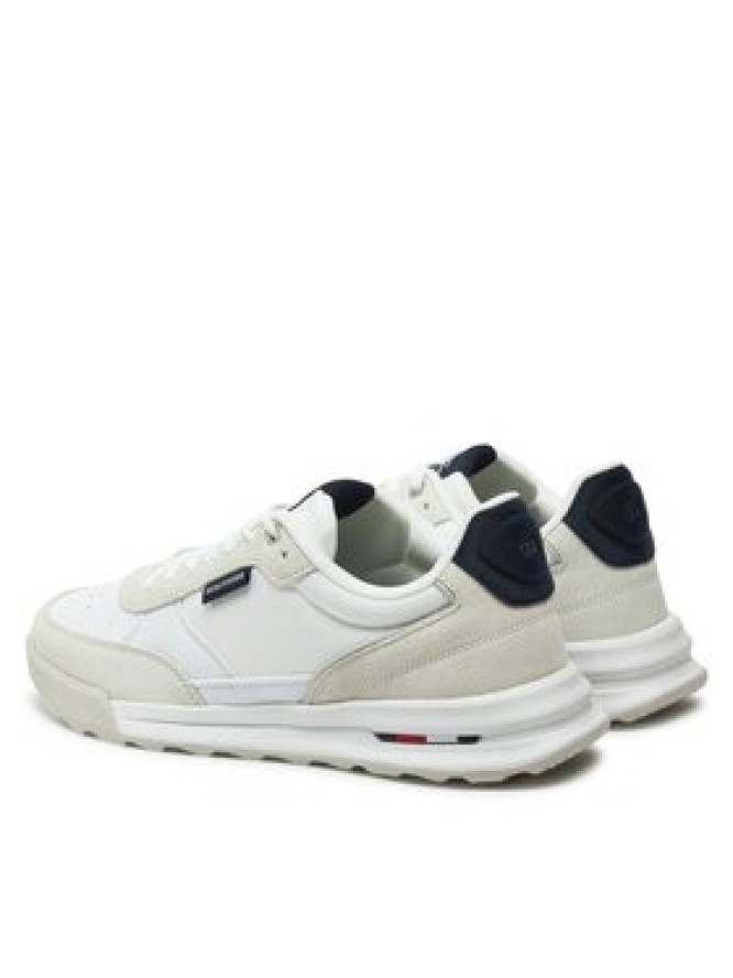 Tommy Hilfiger Sneakersy Retro Runner Mix Rwb FM0FM05371 Biały