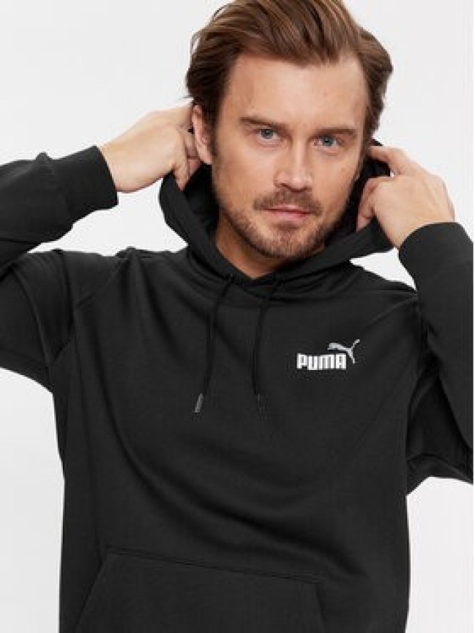 Puma Bluza Ess+ 2 Col Small Logo 674471 Czarny Regular Fit