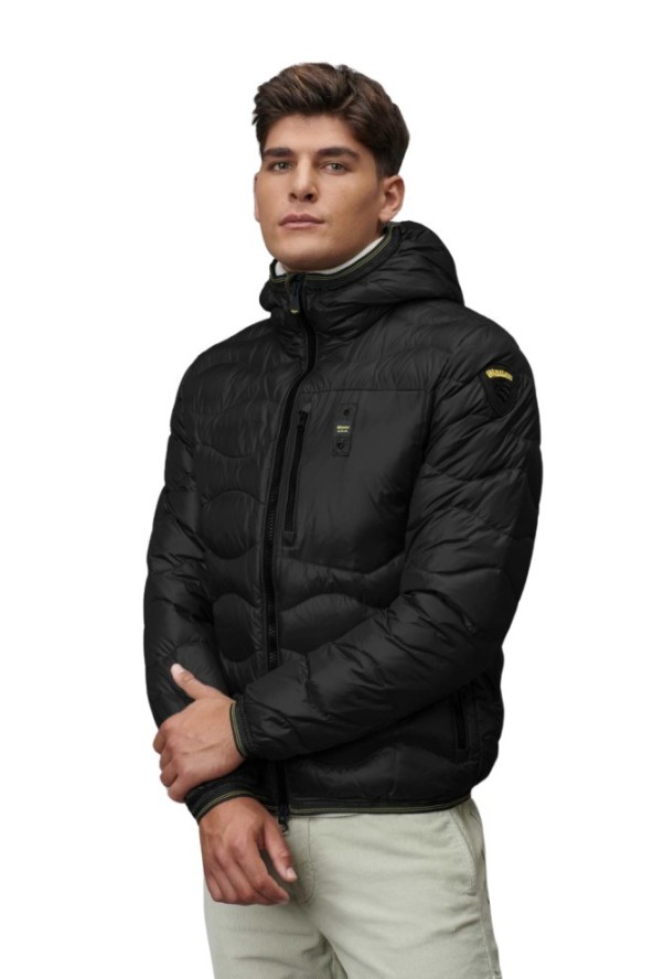 BLAUER Czarna męska kurtka Wave Short Jackets