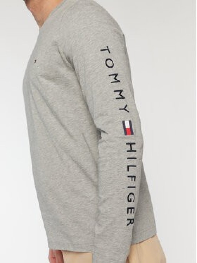 Tommy Hilfiger Longsleeve Logo MW0MW09096 Szary Slim Fit