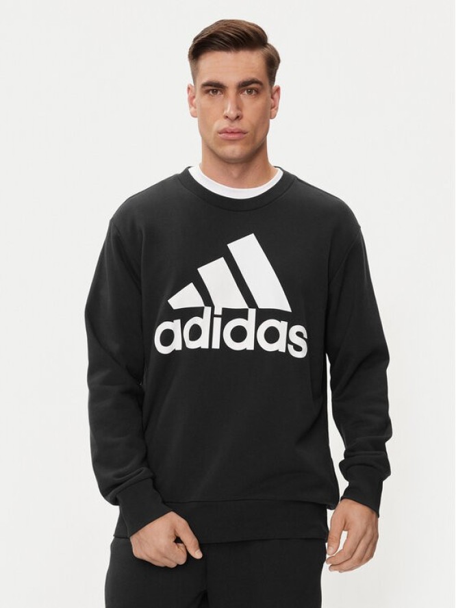 adidas Bluza Essentials French Terry Big Logo Sweatshirt IC9324 Czarny Regular Fit