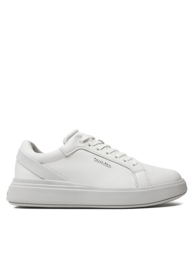 Calvin Klein Sneakersy Low Top Lace Up W/ Stripe HM0HM01494 Biały