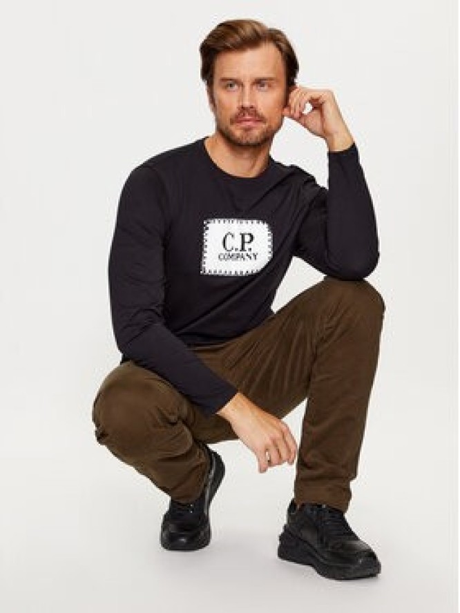 C.P. Company Longsleeve 15CMTS043A 005100W Czarny Regular Fit