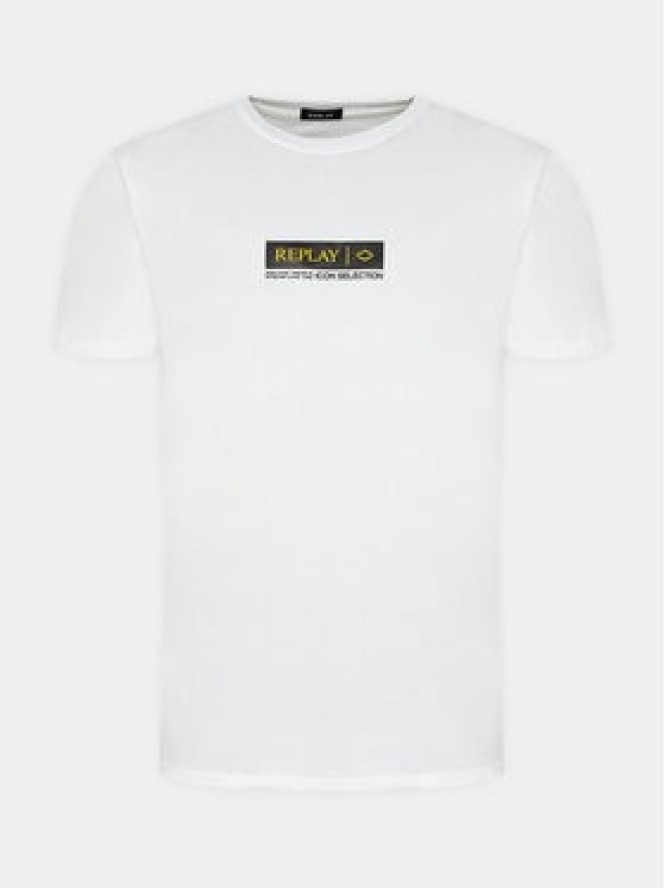 Replay T-Shirt M6755.000.2660 Biały Regular Fit