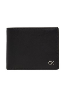 Calvin Klein Duży Portfel Męski Metal Ck Bifold 5Cc K50K512294 Czarny