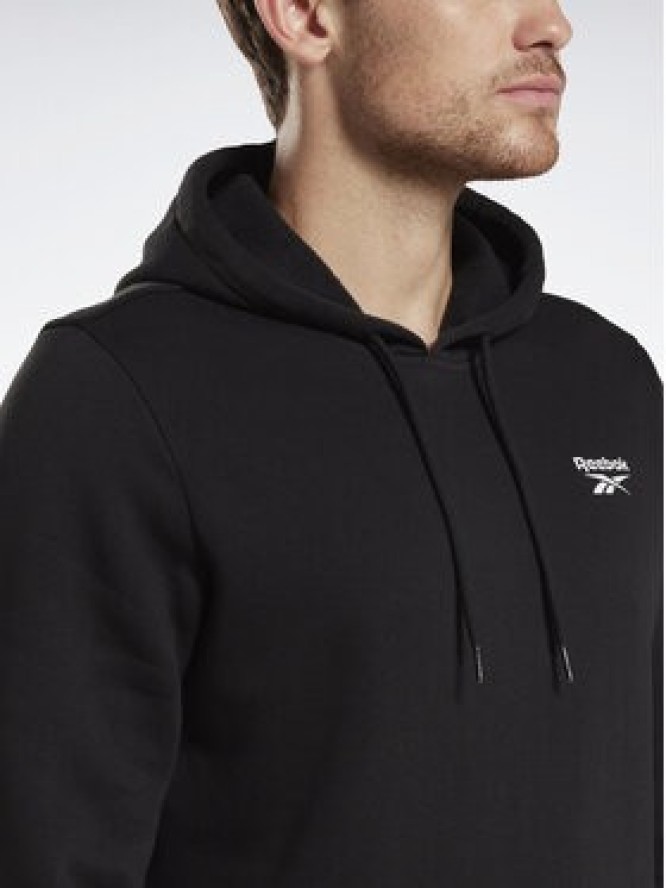 Reebok Bluza Reebok Identity Fleece Over-the-Head Hoodie IB2993 Czarny