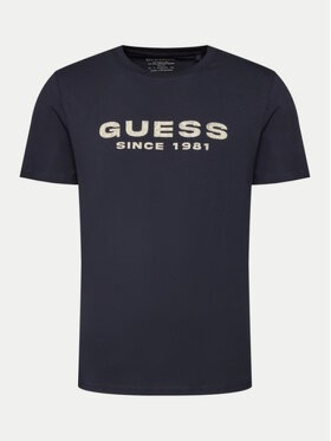 Guess T-Shirt M4GI61 J1314 Niebieski Slim Fit