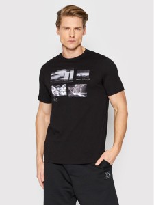 Armani Exchange T-Shirt 3LZTJC ZJH4Z 1200 Czarny Regular Fit