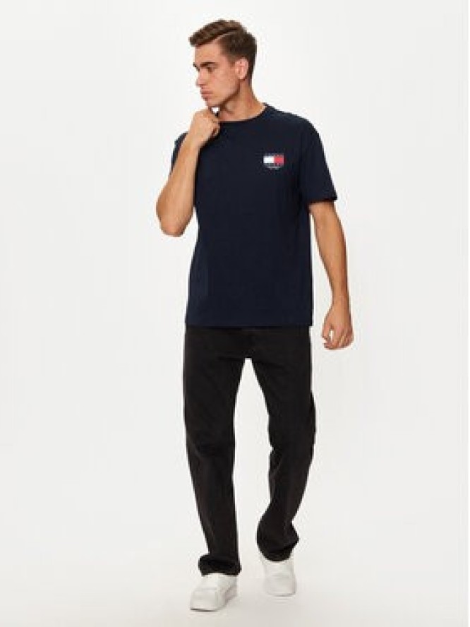 Tommy Jeans T-Shirt DM0DM19695 Granatowy Regular Fit