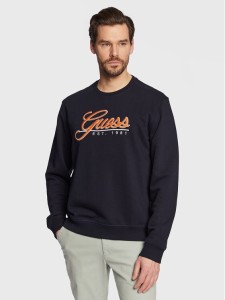 Guess Bluza Beau M3GQ08 KBK32 Granatowy Slim Fit