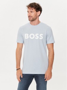 Boss T-Shirt Thinking 1 50481923 Niebieski Regular Fit