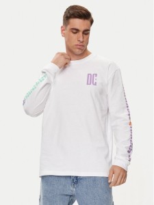 DC Longsleeve Sportster Hls ADYZT05371 Biały Regular Fit