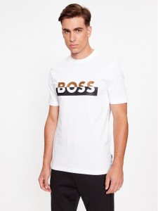 Boss T-Shirt Tiburt 421 50499584 Biały Regular Fit