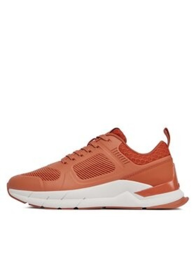 Calvin Klein Sneakersy Low Top Lace Up Tech HM0HM01283 Brązowy