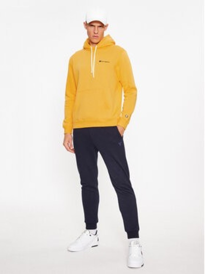 Champion Bluza Hooded Sweatshirt 219208 Żółty Comfort Fit