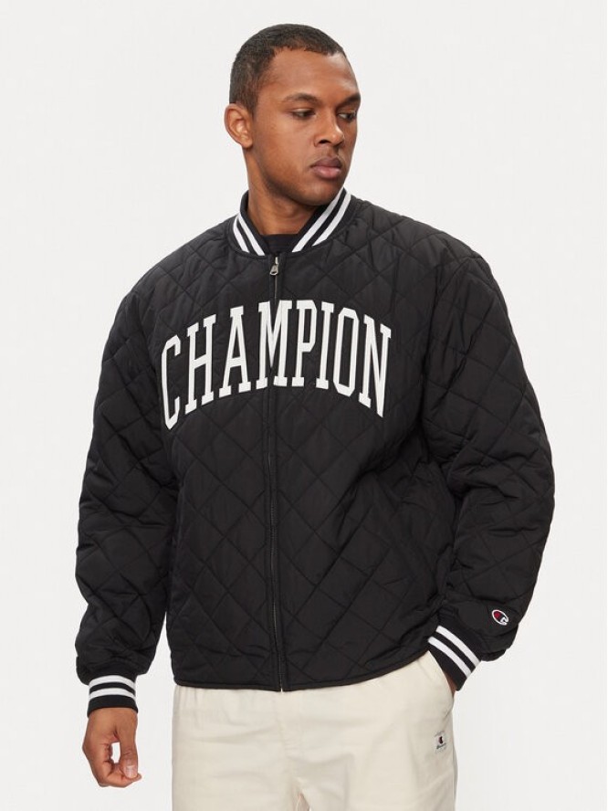 Champion Kurtka bomber 219897 Czarny Regular Fit