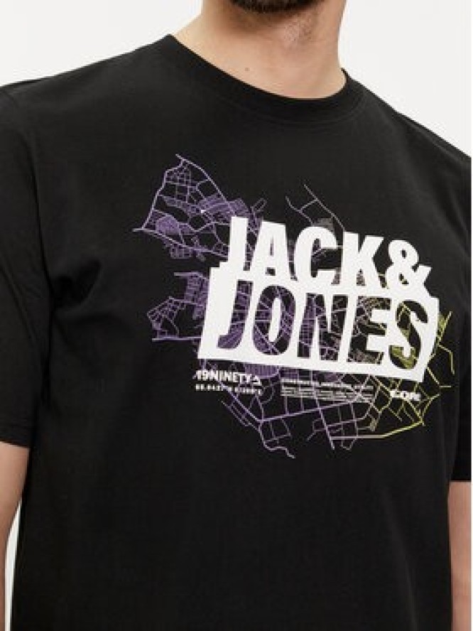 Jack&Jones Komplet 2 t-shirtów Map Logo 12260796 Czarny Regular Fit