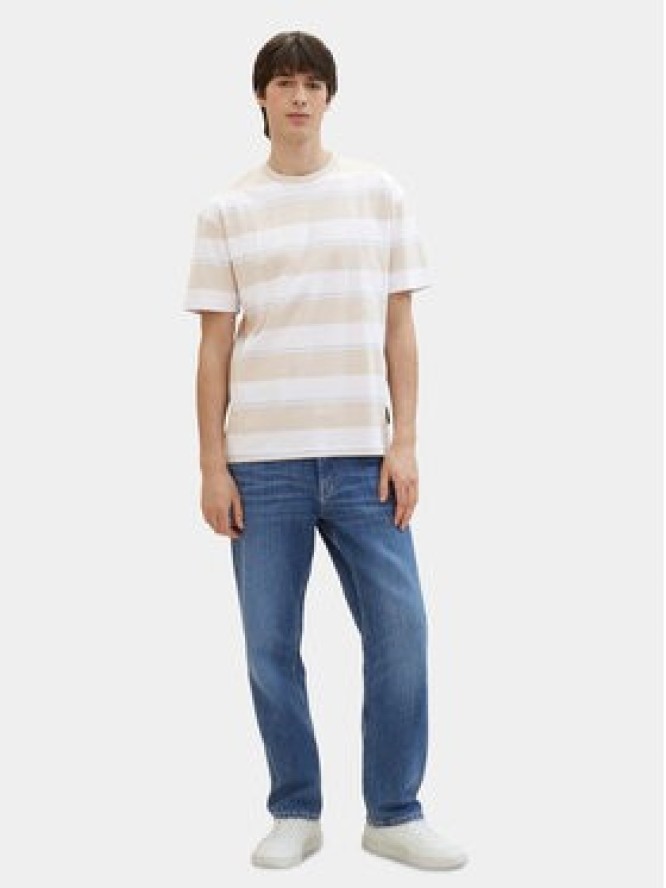 Tom Tailor Denim T-Shirt 1040844 Beżowy Relaxed Fit