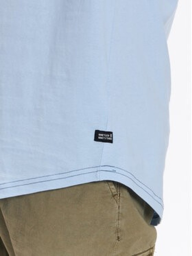 INDICODE T-Shirt Chill 40-934 Błękitny Regular Fit