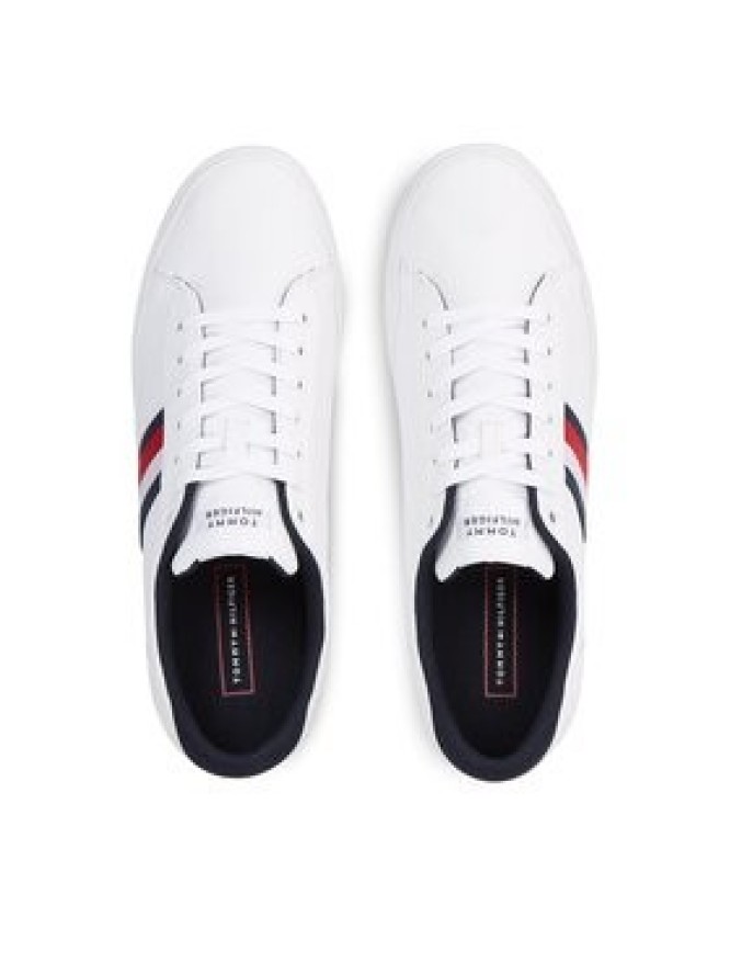 Tommy Hilfiger Tenisówki Iconic Vulc Stripes Mesh FM0FM05072 Biały