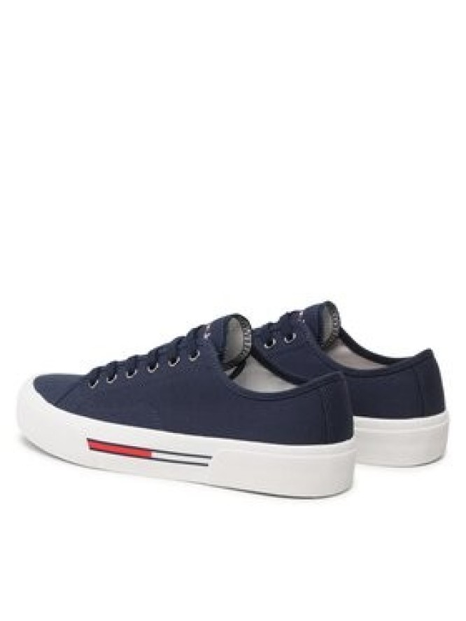 Tommy Jeans Tenisówki Canvas Sneaker EM0EM01299 Granatowy