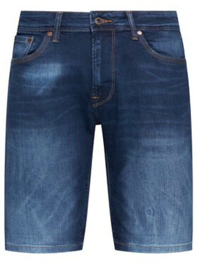 Pepe Jeans Szorty jeansowe Stanley PM800854 Granatowy Taper Fit