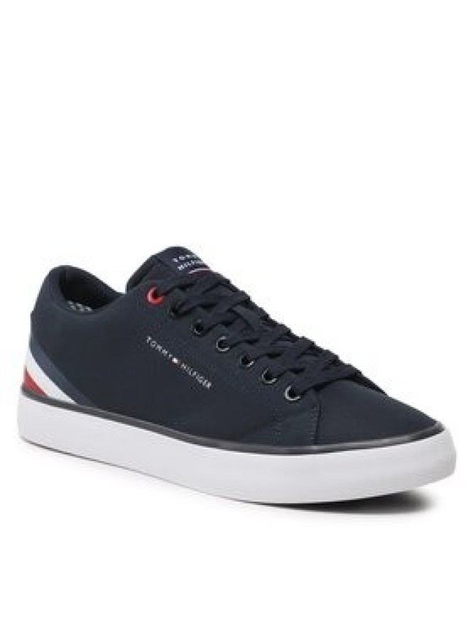 Tommy Hilfiger Tenisówki Hi Vulc Core Low Stripes FM0FM04735 Granatowy